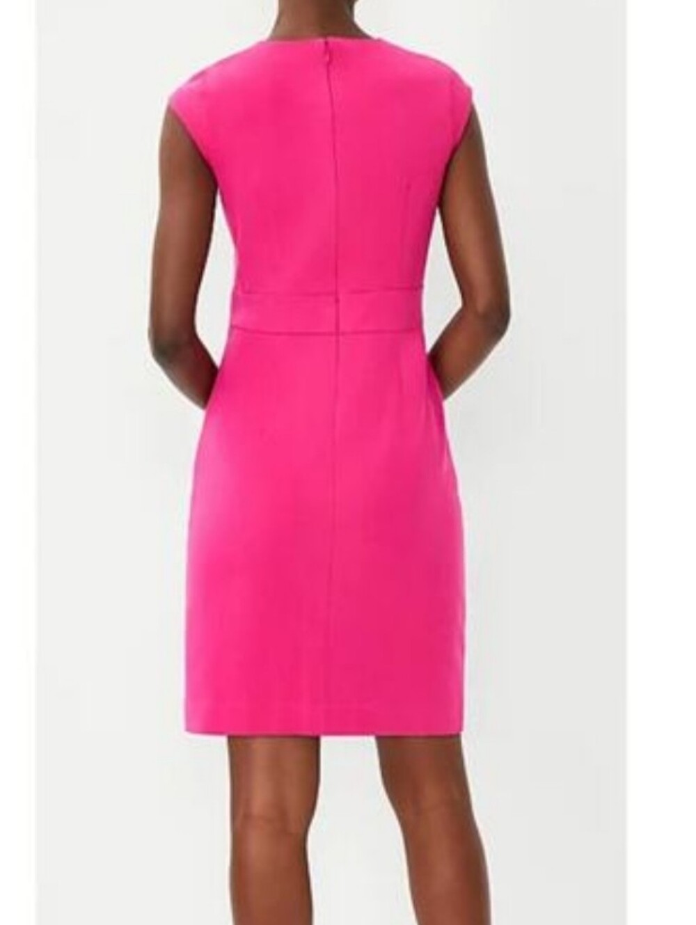 NWT Ann Taylor Hot Pink Cap Sleeve Mini Dress - Picture 4 of 4